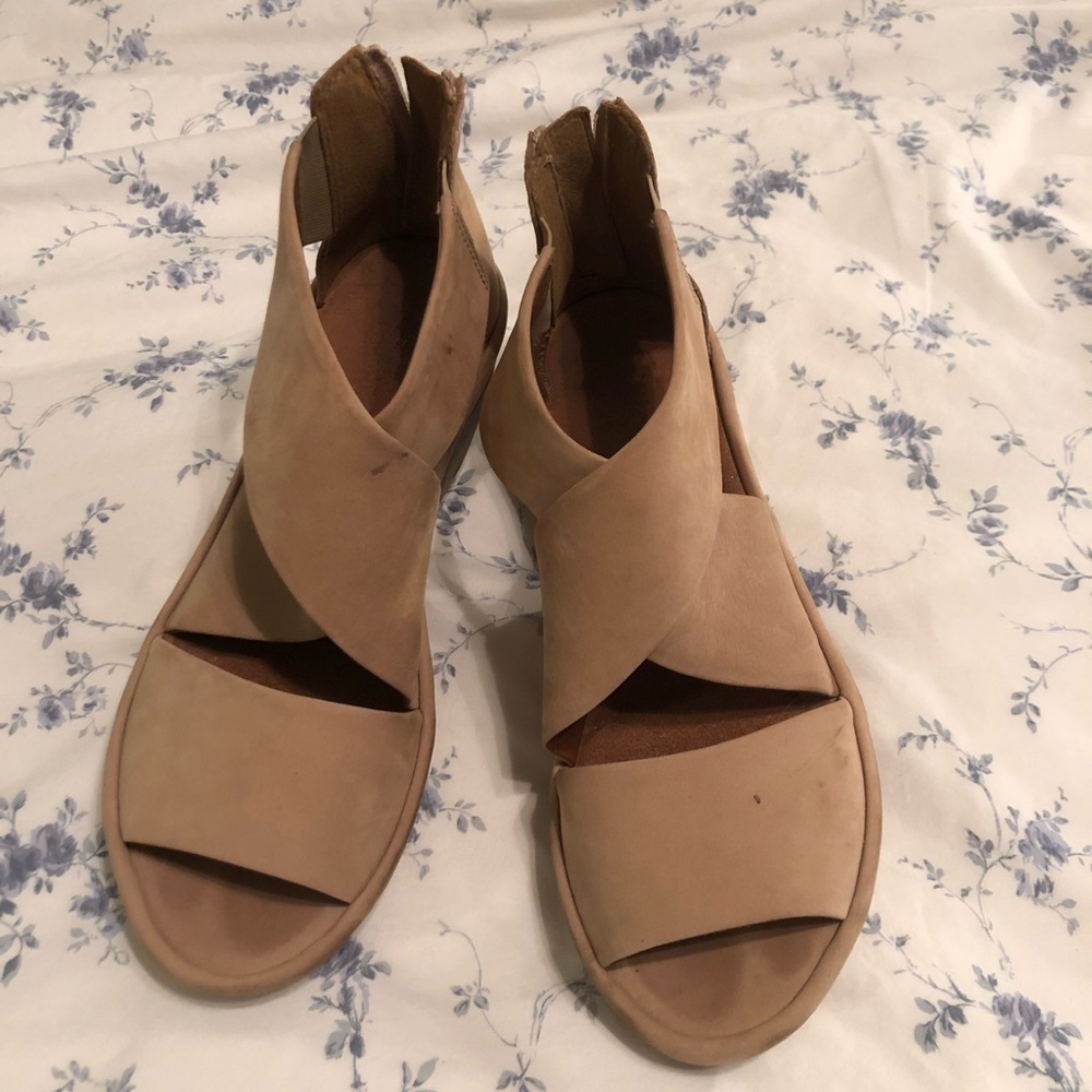 Clark’s suede sandals